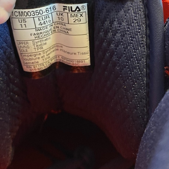 New Fila Men’s Vulc 13 Mid Plus Basketball Sneaker - Picture 11 of 13